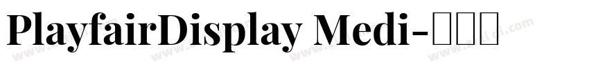 PlayfairDisplay Medi字体转换